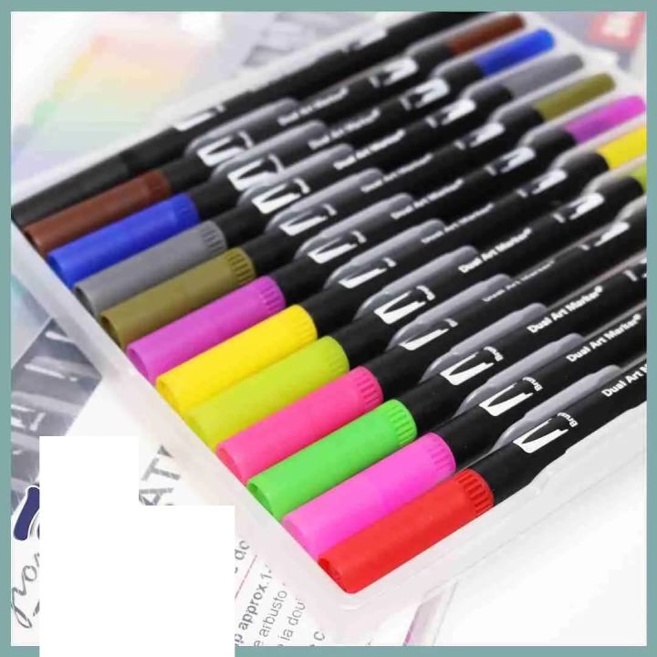 Giorgione%20Signature%20Double%20Head%20Art%20fineliner%20Brush%20Marker%20Pens%201%20-%202%20MM%20Tip%2012%20Colors%20Set%20Double%20Tip%20Pens%20for%20Coloring,%20Bullet%20Journal,%20Painting,%20Calligraphy%20and%20Lettering%20-%20Image%202