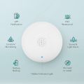 Smart Water Leakage Detector Alarm, Wi-Fi Water Leak Alarm Sensor APP Control, Battery Operated, for Kitchen Bathroom Laundry Room (1 Pack). 