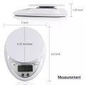 5Kg Professional Precision Digital Kitchen Scale - B05 Food Scale – Electronic Vegetable Scale - Gram Electronic Scale – Imported Kitchen Weighing Scale – Food Weight Scale - Genuine Original 1G minimum 5KG maximum Scales – Food Diet Multifunction Scale. 
