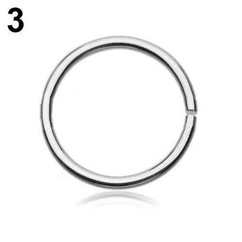 【shengxiong6525】6 Pcs Alloy Nose Rings  Piercing Fake Percing Women Pircing