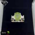 Natural Peridot Stone Ring , Handmade Peridot Ring , 925 Silver Ring With Peridot Gemstone. 