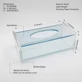 High Quality Acrylic Tissue box holder Modern Design Shape Rectangular For Best Your kitchen And Dining. 