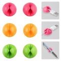 Pack Of 5 - Round Cable Holder Protector Management Clips Of Desktop Silicone Self-adhesive Organizer And Power Cord Winder. 