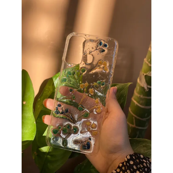 Resin art mobile cover