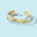 Accessories for Women Smooth Wave Double Infinite Twisted Cross Open Bracelet for Women Bangle Wedding Party Jewelry Gift pulser. 