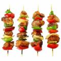 Pack of 3 Wooden Bar B Q Bamboo Shashlik Kabak Skewer Sticks Potato Spiral Stick 14”. 