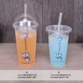 Disposable plastic straw mung bean smoothie drink juice lengthened milk tea cup medium and thick independent packaging straw. 