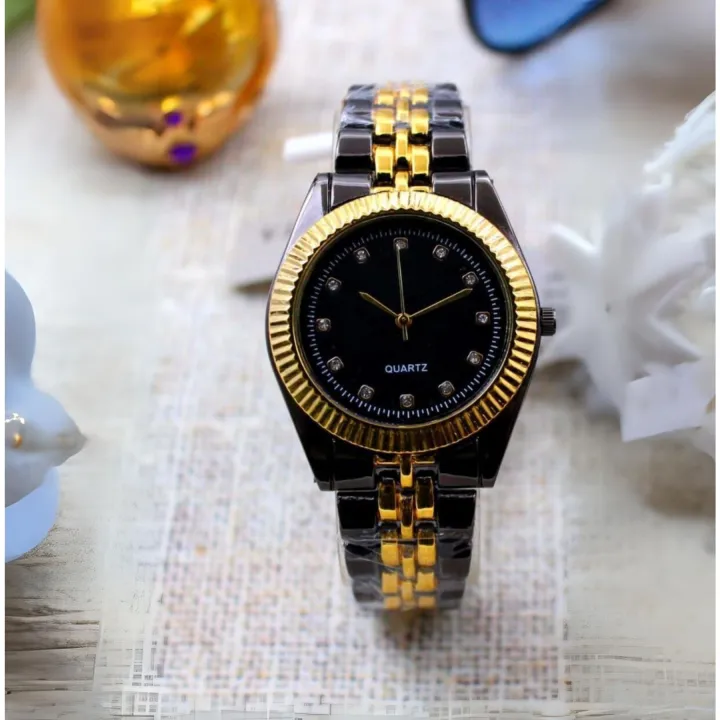 Top Quality Two Tone Stainless Steel chain Watch for Men and women watch Gifts | Classic Luxury Watch for Men / Boys - Stylish Stainless Steel Analog Quartz Mens Watches