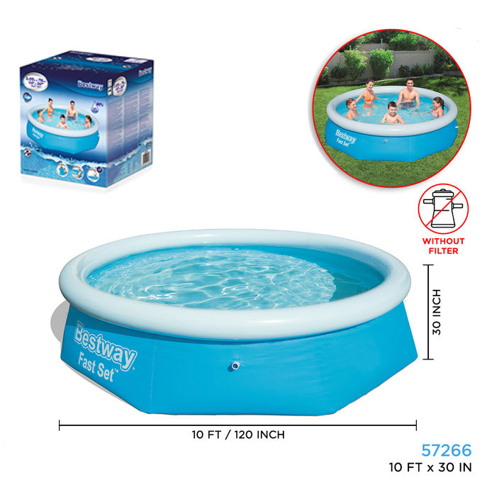 Bestway%20-%20Fast%20Set%20Round%20Kids%20Inflatable%20Swimming%20Pool%2010%20ft%20X%2030"-%2057266%20-%20Image%203