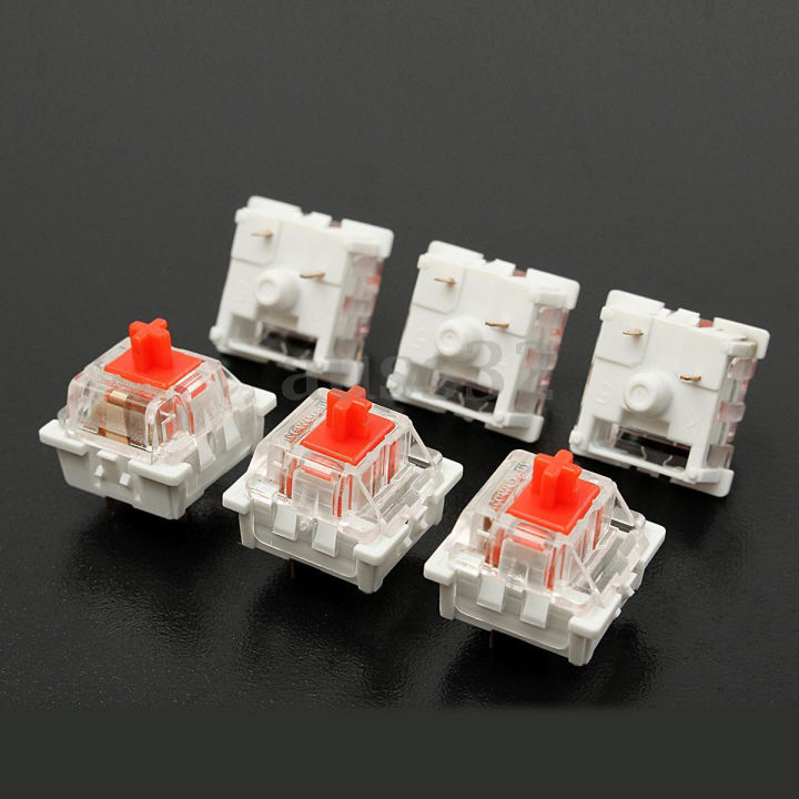 10Pcs Plastic For Cherry Red 3 Pin MX RGB Mechanical Switch Keyboard Replacement