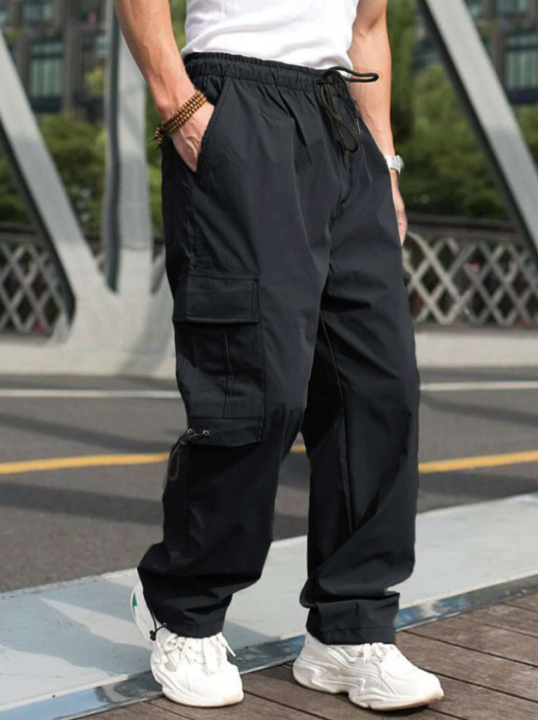 Men Baggy Pants Loose Trouser Hip Hop Pocket Dance Casual Big Size Fashion Cargo Premium Quality