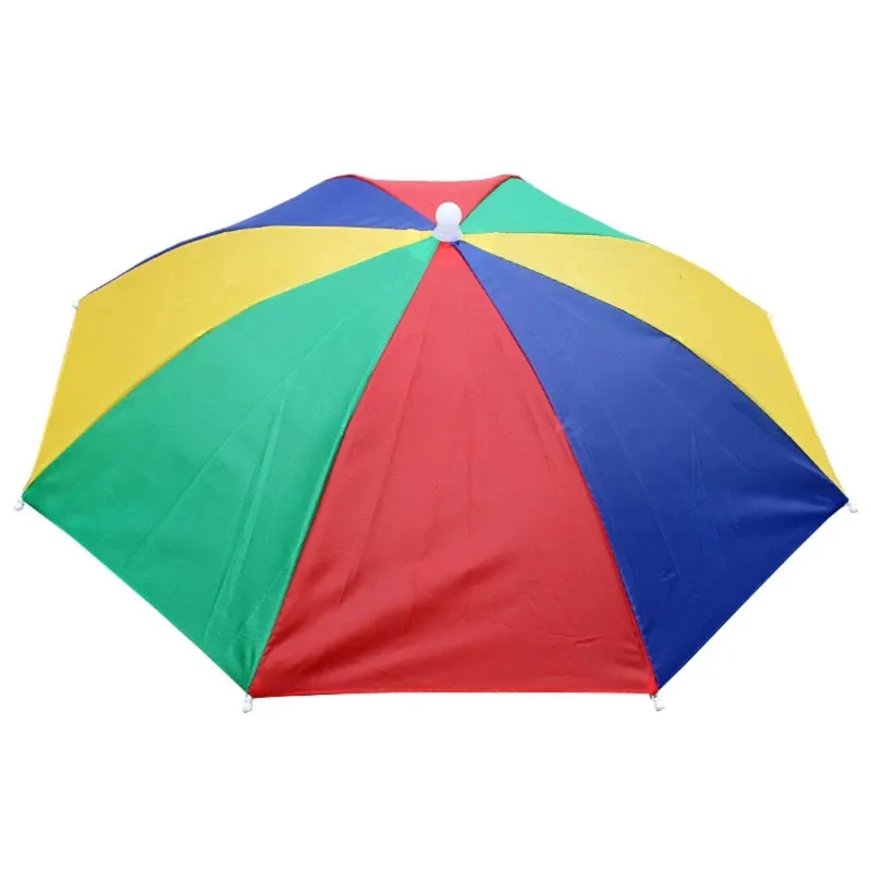 Portable Rain Umbrella Hat Foldable Outdoor Pesca Sun Shade Anti