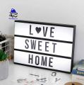 LED Message Light Box – A4, A5 Size with Letters & Symbols. 