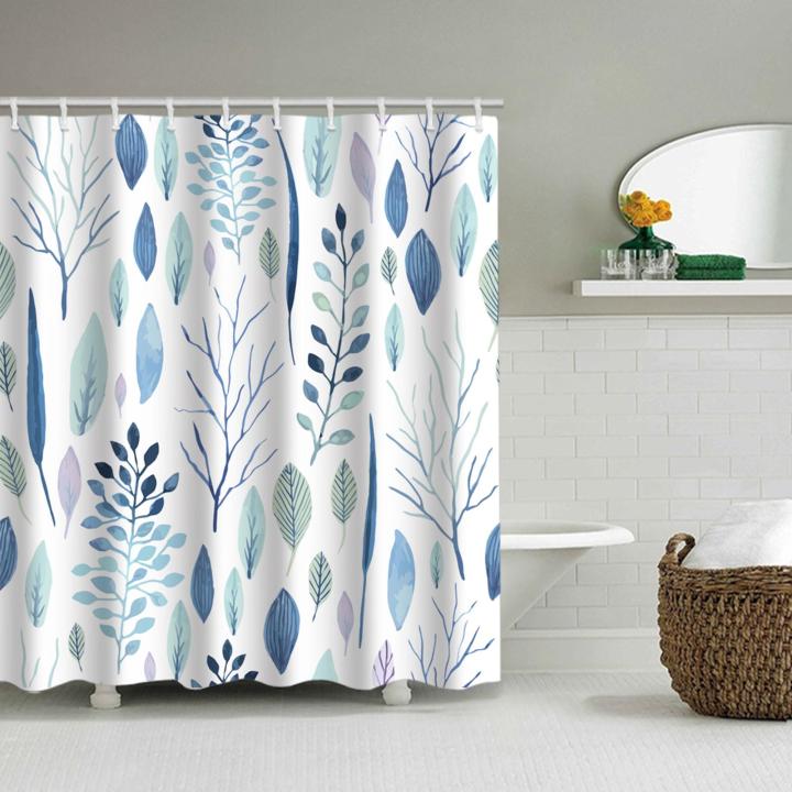 Shower%20Curtain%20Waterproof%20W%2071%20x%20H%2071%20Polyester%20Fiber%20Washable%20Bathroom%20-%20Image%206