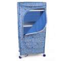 Plastic Baby Wardrobe with 3 Shelves & Pocket – Best Quality, Foldable Storage. 