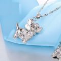 Ehaan Fashion Dog Jewelry Set│ Silver Jewelry Set for Women, Girls, Youth, Adult │Party Jewelry Set. 