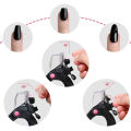 Nail Clipper for Acrylic Nails U Word False Tips Edge Cutter Trimmer Triple Cut with Measure Dial Manicure Scissors Tools. 