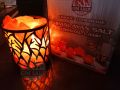 Pink Himalayan Rock Salt Lamp SPB-27 │ GM SALT │ Home Décor │Bedside Lamp │ Decoration for Side Table │Himalayan Pink Salt Lamp Basket │ Natural Salt Lamp │ Metal Basket │ 15 Watt Bulb │ Laser Cut Basket │ Cord Wire │ SPB-27. 