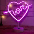 Love Heart Neon sign board glow Neon light wall Signboards LED sign boards for Shop restaurant room decoration. 