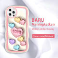 FELMYST Case For iPhone 14 Pro Max Hot Ins Cute Love Heart Mobile Phone Casing Shockproof Soft Back Cover for Girl. 