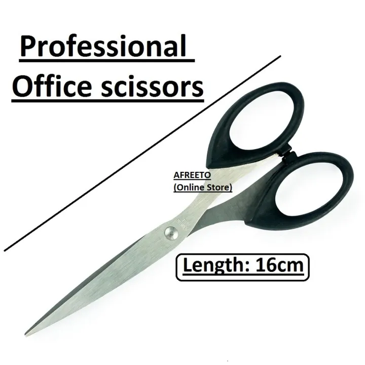 Paper Work Scissors Professional Office Scissors Large 16 cm Stationary Paper Scissor ...