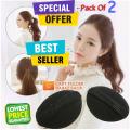 Hair Accessories 2 X Princess Hair Puff Volumizer Party Hairdos Extension Style Maker- Black Braid Pony Tail Maker Styling Tool - 2pcs Loop Tools Topsy topsy Clip Fashion Salon Comb Stick Bun. 
