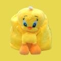 Yellow Color Tweety Bird Plush Backpacks School Bag Stuffed Cartoon Character Bag for Children. 