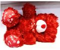 Red Soft Teddy Bear with Soft Love For Gift Romantic Lovely Design And Vivid Color Real 3d Work 12inch-size Royal Gift Teddy. 