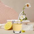 Eco-Friendly Stylish And Leakproof Glass Cup With Lid, Straw And Sleeve For Soda, Juice, Milk And Other Drinks. 