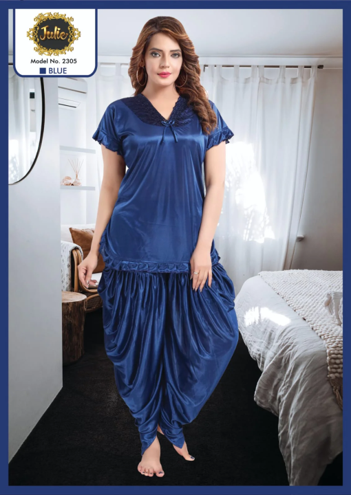 Silk%20Nighty%20Patiala%202-Pieces%20Short%20Length%20Half%20Sleeves%20Silk%20Nightwear%20-%20Image%202