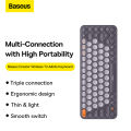 Baseus K01A Bluetooth Wireless Keyboard, Mini and Compact Tri-Mode Bluetooth KeyBoard for PC, Laptop, Windows, Mac, Chrome OS, Android, iPadOS. 
