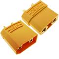 XT90 Male-Female Connector XT90 High Current Connectors (Pair - Female Male) XT-90 / XT 90. 