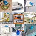 Microfiber Duster with Extendable Handle, Extendable Cleaning Feather Duster, Ceiling Fan Duster with Extension Bar, Hand Washable, for Office, Car, Computer, Air Conditioner. 