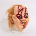 [ New ] Halloween Horror Ghost Face Mask Chucky Skull Mask Whole Demon Head Cover for Men. 