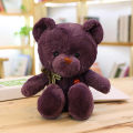 Color bear small teddy bear doll plush toy small teddy bear grab machine doll wedding throw doll gift. 