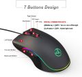 gaming mouse A867 HSXJ dpi speed 6400, 7 buttons, rgb lights usb wired mouse. 