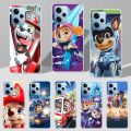 Paw Cartoon Dog Animal P-Patrol Clear Phone Case for Xiaomi Redmi 9C 10C 10A 10 9 6 9T 6A 8 9A 9i 12 12C K60 Pro Silicone Cover. 
