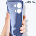 Biruiqu For Xiaomi Redmi Note 13 Pro 4G Case Liquid Silicone Soft Gel Rubber Shockproof Cover. 