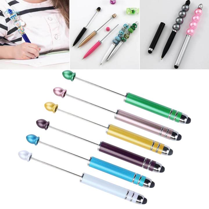 6%20Pieces%20Creative%20Beadable%20Pens%20Stationery%20Portable%20Classroom%20Presents%20Bead%20Ballpoint%20Pen%20for%20Office%20-%20Image%202