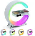 Wireless Charger - Speaker Bluetooth - Wireless Charger - g lamp - g speaker - USB Speaker - Portable Speaker - Led Wireless Charging Speaker - Bluetooth Speaker With Rgb Light - Wireless Charger Alarm Clock Speaker APP Control for iPhone Samsung. 