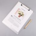 Portable A4/A5 Aluminum Alloy Writing Clip Board Antislip File Hardboard Paper Holder for Office School Stationery Supplies. 