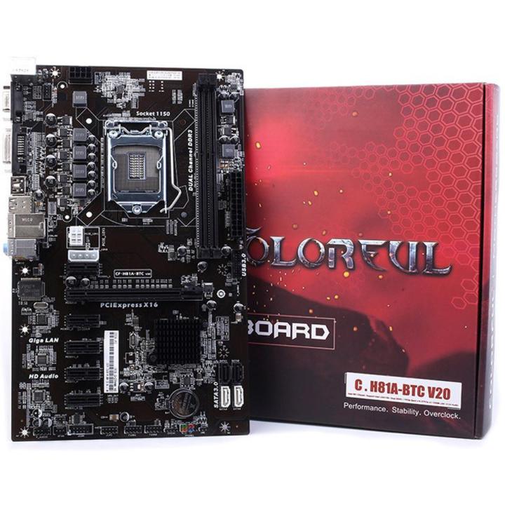 Motherboard Model: C. H81A-BTC V20 ((Second Hand Like New))