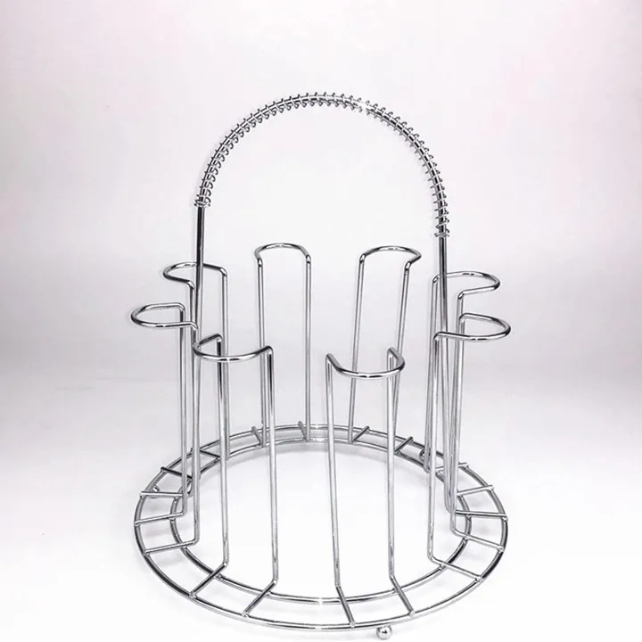 Decorative%20Stainless%20Steel%20Glass%20Holder%20for%20Kitchen%20Dining%20Table%20(8%20Glass%20Stand)%20-%20Image%202