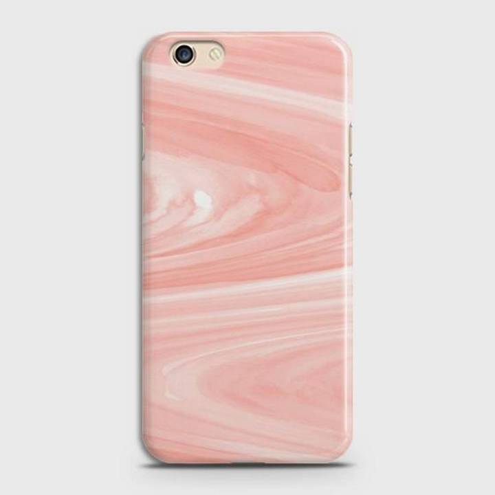 Oppo F3 Cover - SkinLee HQ Hard Case - Pink Swirl Marble - SKINLEE-115-1-205-81