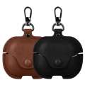 Protective Leather Case for Samsung Galaxy Buds 3/3 Pro with Lock and Metal Clasp. 