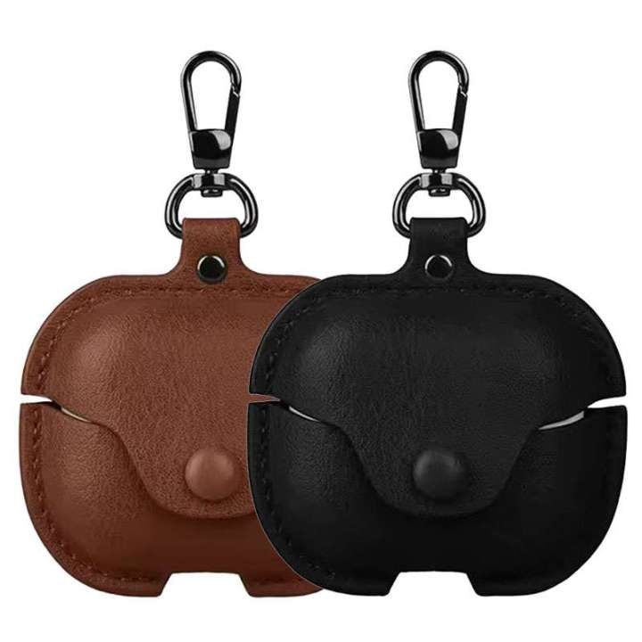 Protective Leather Case for Samsung Galaxy Buds 3/3 Pro with Lock and Metal Clasp