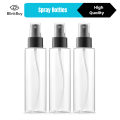 Empty Spray Bottle 100ml Pack of 2 Refillable Plastic Spray Bottles | Fine Mist Spray Bottle for Hair Oil, Perfume, Water & Cleaning Solution | Portable Travel Spray Container. 