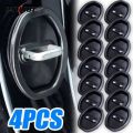 New Silent Accessories Car Door Lock Buckle Protection Cover 1/4PCS Auto Accessories Door Shock Absorber Cushion Black/White Silicone Anti-Collision Car. 