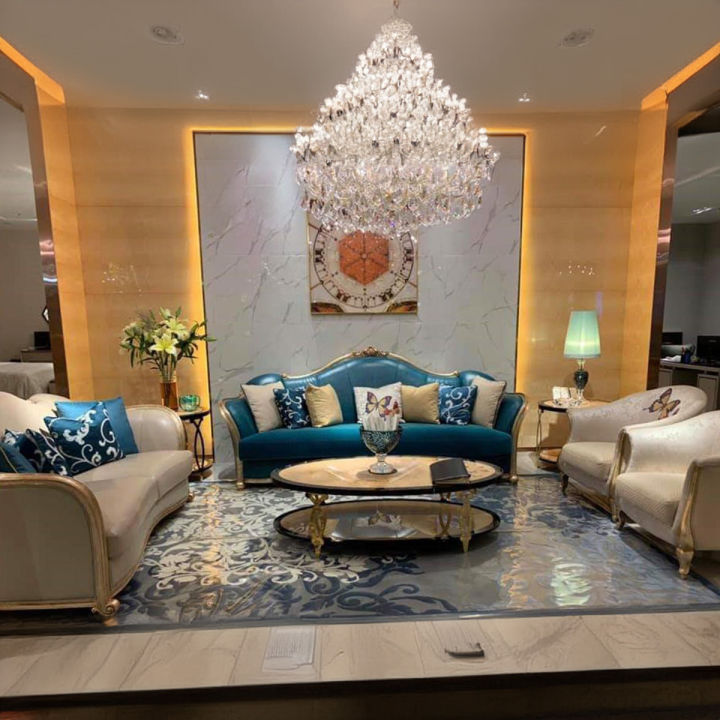 Golden Oak King drawing room Sofa Set 7 Seater