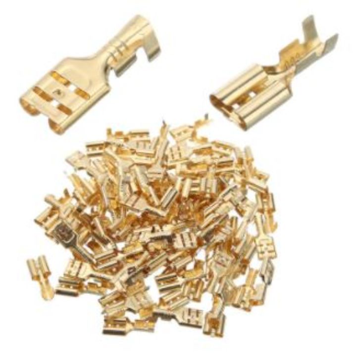10Pcs 9.6mm Female Crimp Terminal 9.5 High Current Car Automotive Connector Spade Terminals For 2-4mm2 Cable - 13 - View #7